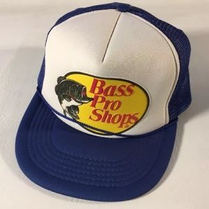 Vintage Bass Pro Shop SnapBack Hat Cap Mesh 80s